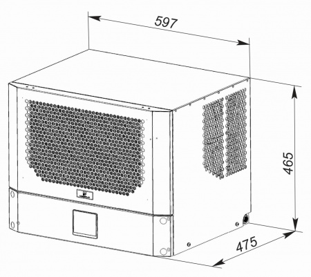Кондиционер для шкафа потолочный UNISPLIT MHR-215S(3) UNIcontroller